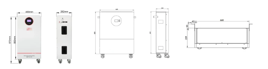 16kWh All-in-One ESS drawing 16kWh All-in-One ESS drawing